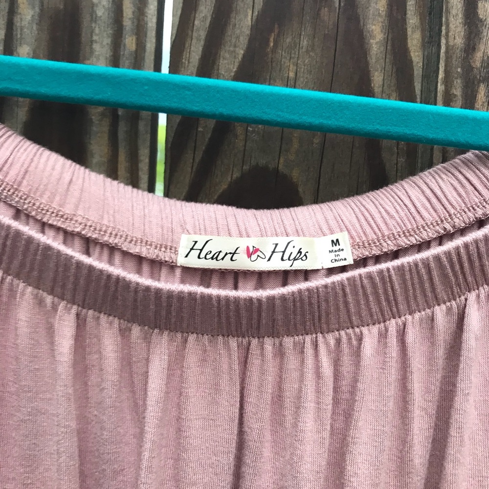 Off the shoulder mauve dress - Picture 2 of 3